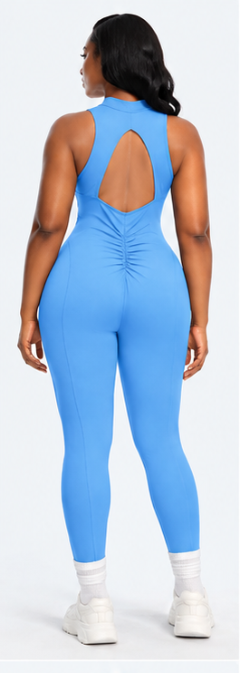 SnatchedKnit Front Zip Jumpsuit