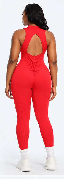 SnatchedKnit Front Zip Jumpsuit