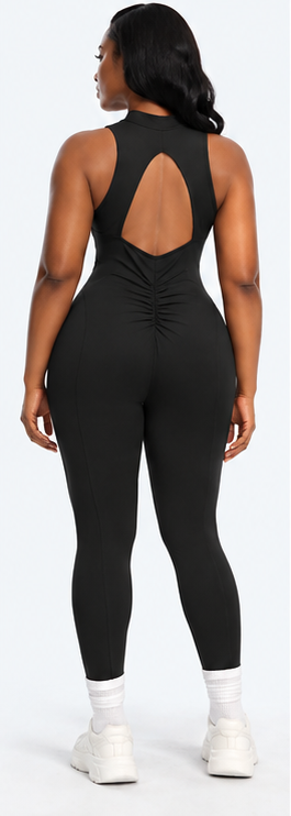 SnatchedKnit Front Zip Jumpsuit