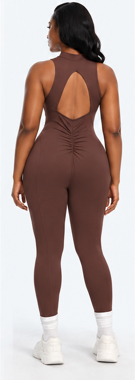 SnatchedKnit Front Zip Jumpsuit