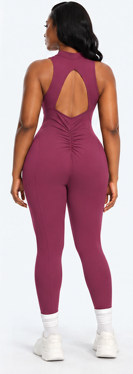 SnatchedKnit Front Zip Jumpsuit