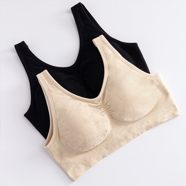 Seamless non-wired full-coverage shaper bra