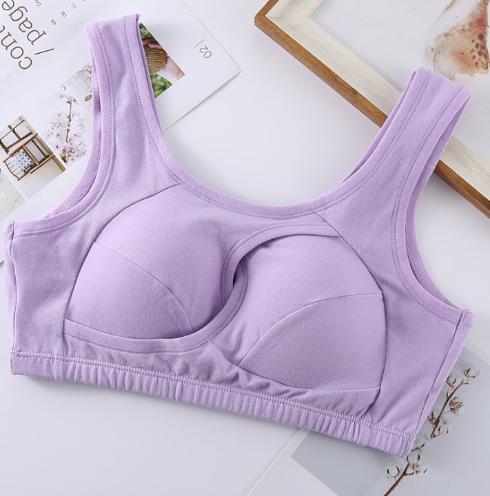 Cotton non-wired comfort bra
