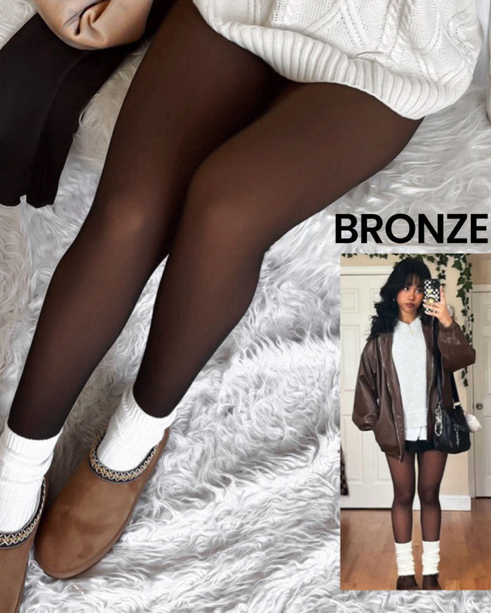 Women's Fleece Lined Tights High Waist Shaping Design