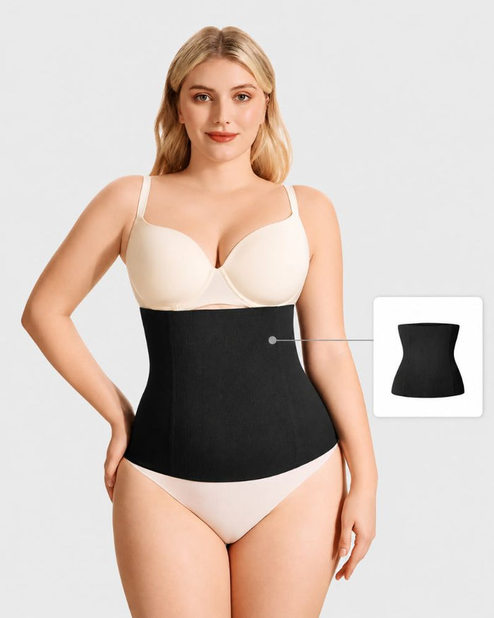 Women's High-Waist Compression Waist Cincher with 4-Bone Support