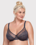 Gray Breast Minimizer Bra