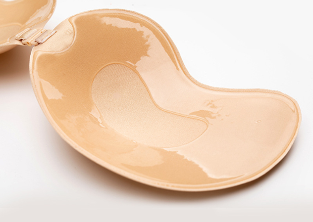 Nude silicone stick-on push-up pasties