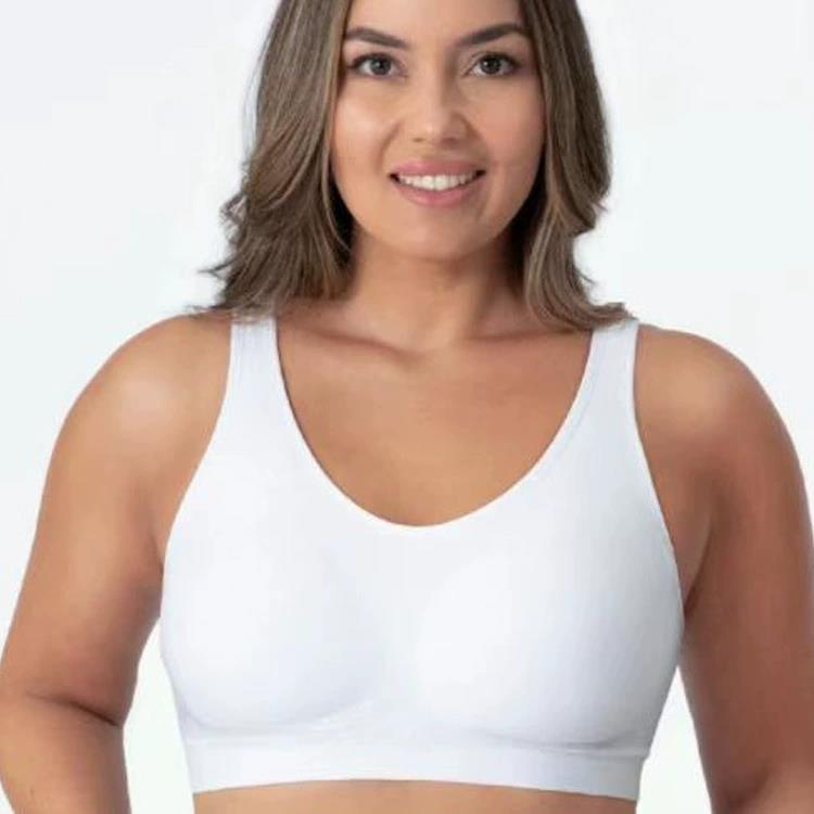 Seamless non-wired full-coverage shaper bra