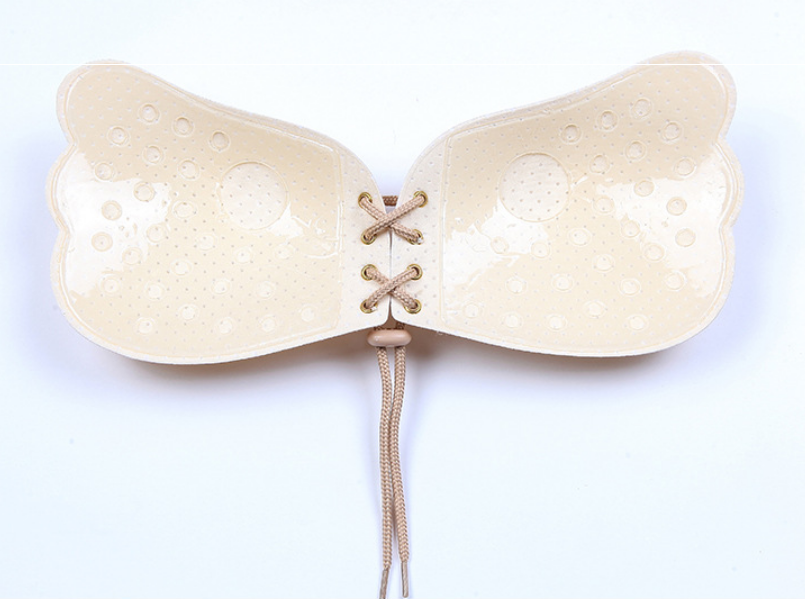 Nude strapless stick-on push-up bra