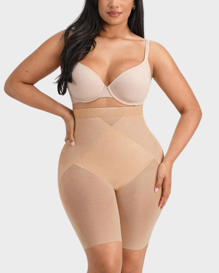 Women's High-Waist Shaping Shorts with Tummy Control