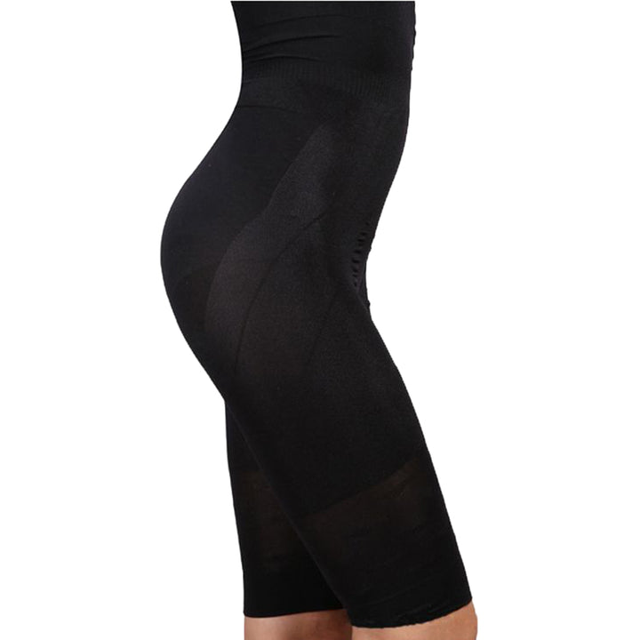Nude high-waist shaping shorts