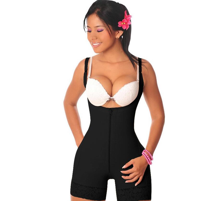 Open-bust butt-lifting bodysuit