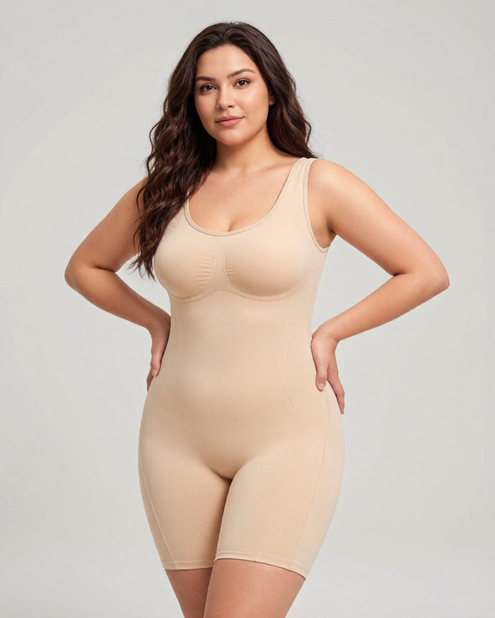 Women's Drop-Seat Shaping Bodysuit with Compression Zones