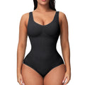 Seamless scoop-neck shaping bodysuit