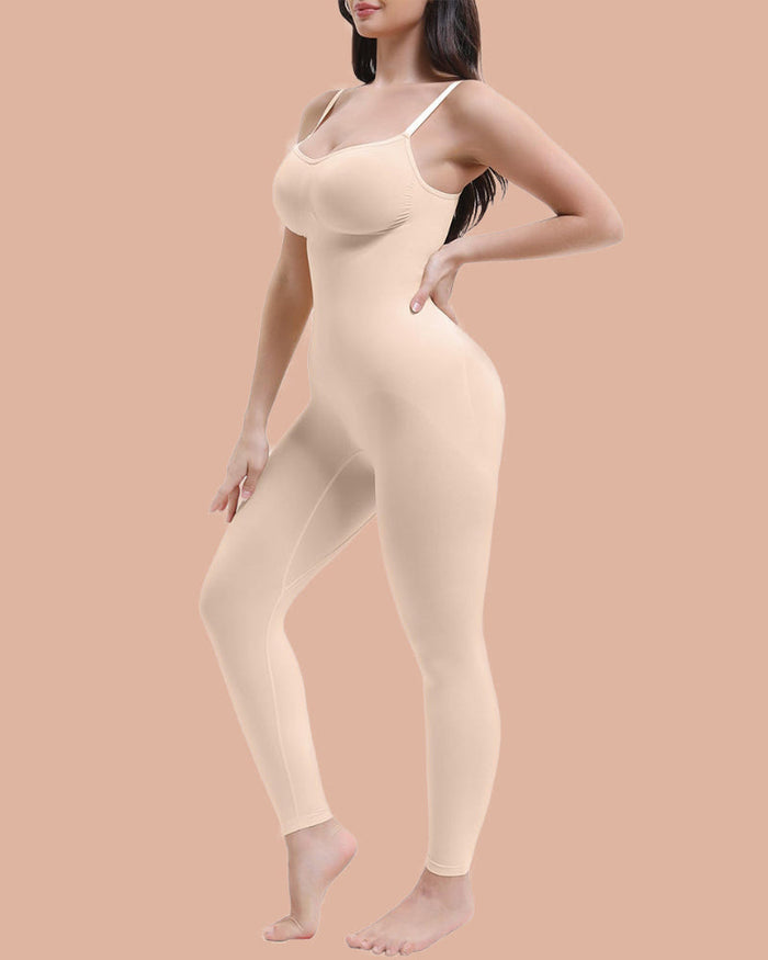 Women's Full Body Shapewear Bodysuit with Adjustable Straps