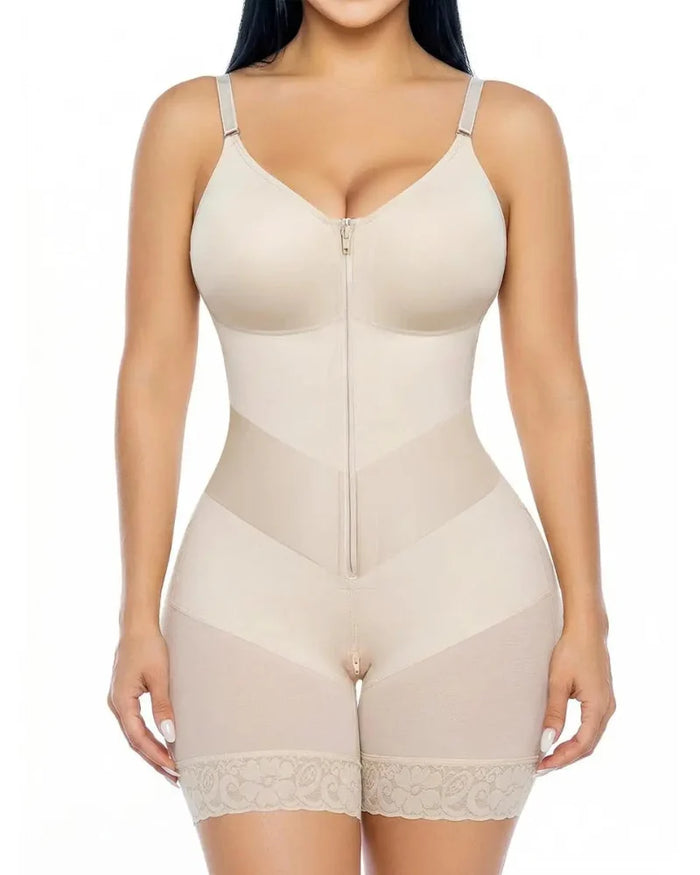 Women's Full-Body Shapewear with V-Shaped Waist Panel