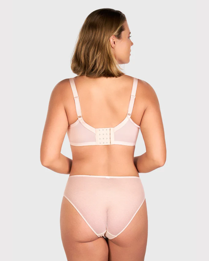 Misty Rose Breast Minimizer Bra - Enchant