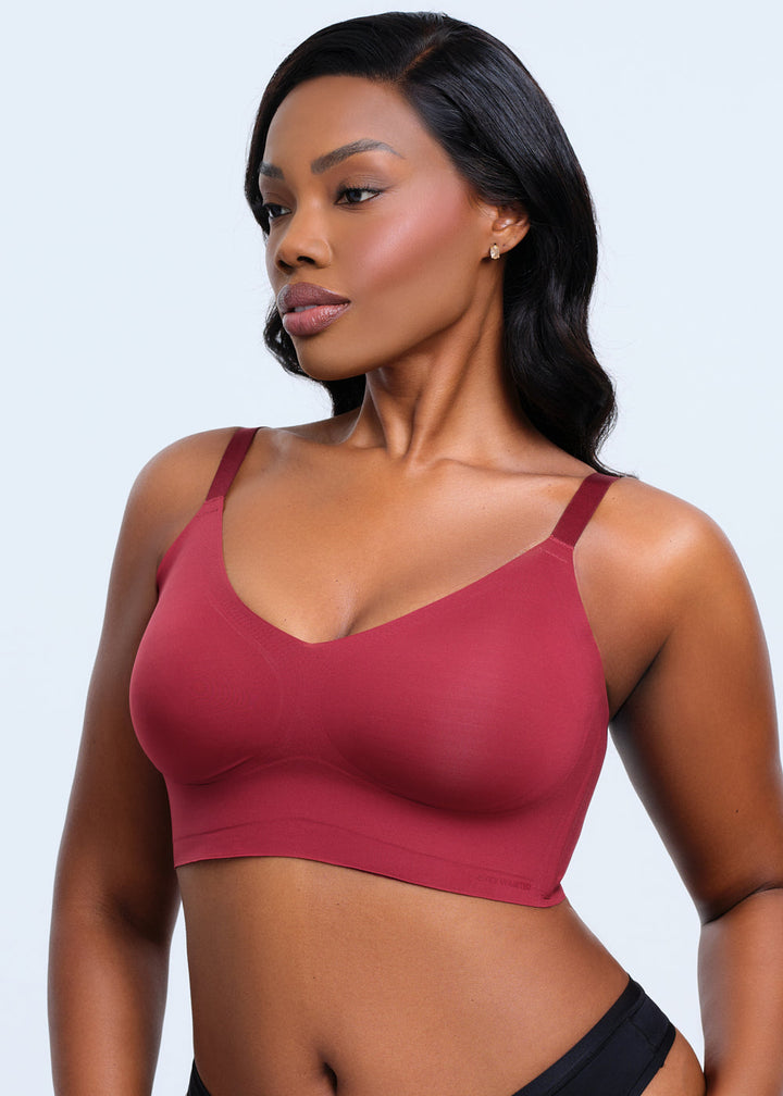 MagicEraser Wireless V-Neck Adjustable Bra