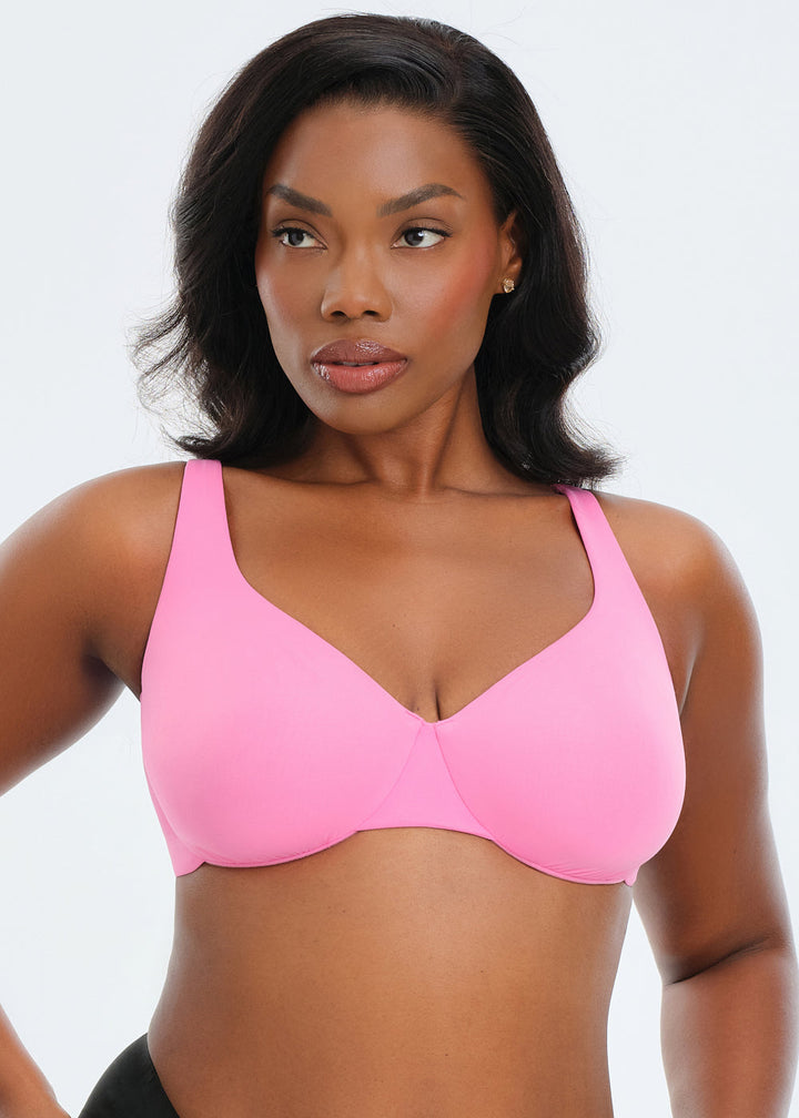 Underwire Unpadded V-Neck Bra