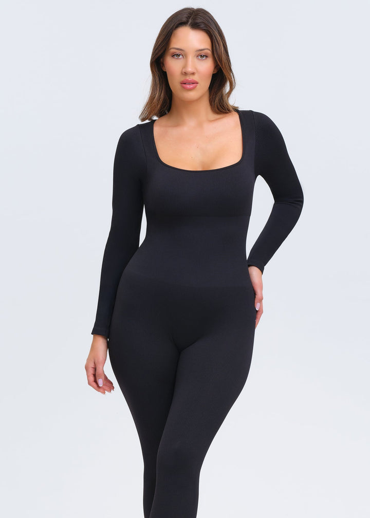 SnatchedKnit Longsleeve Jumpsuit