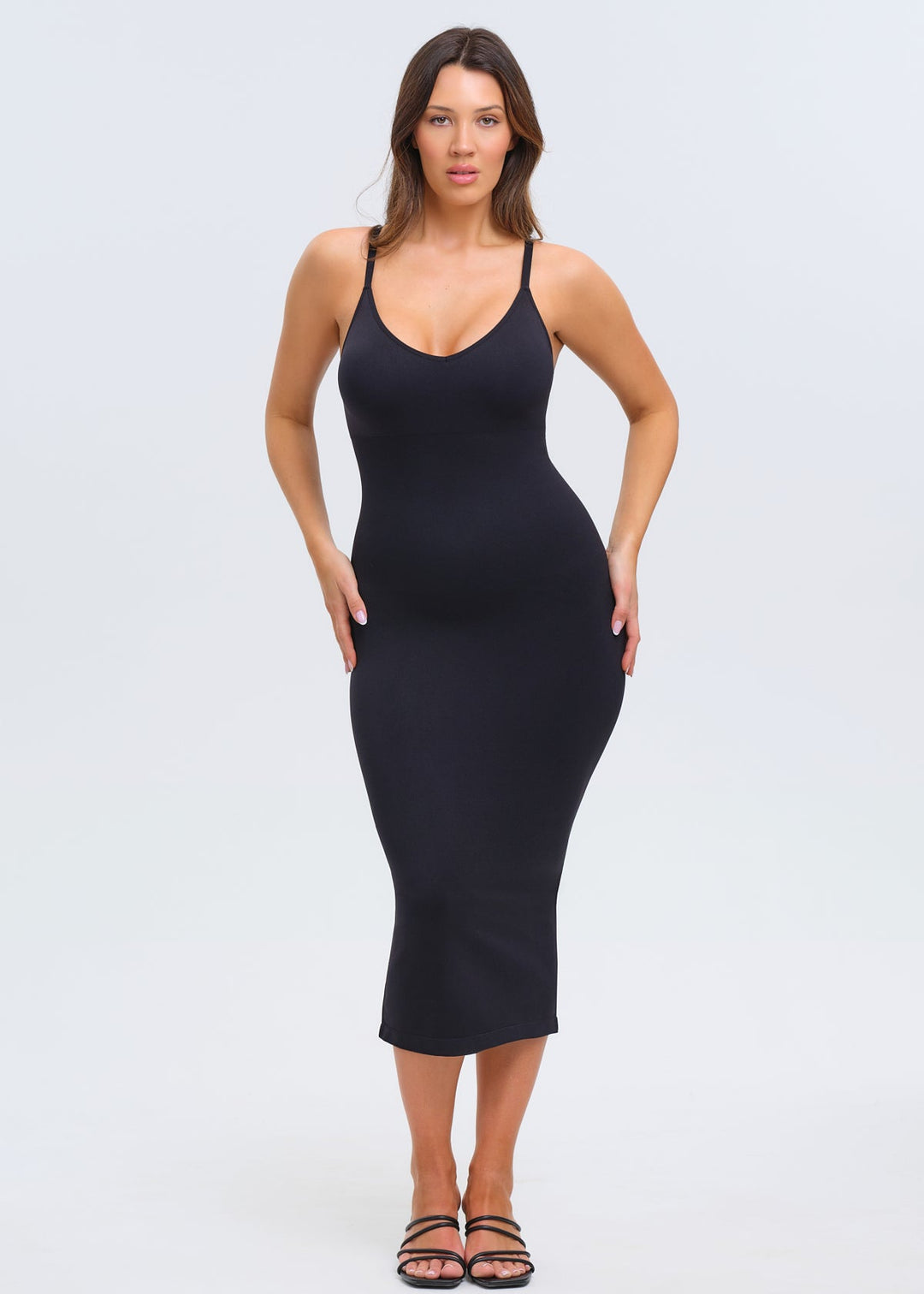 SnatchedKnit V-neck Sami Maxi Dress