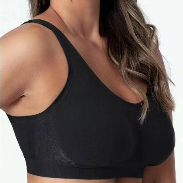 Seamless non-wired full-coverage shaper bra