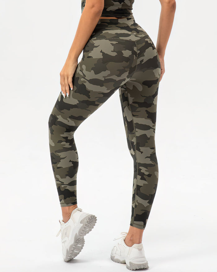 Women's Camo High-Waisted Leggings Sculpting Fit
