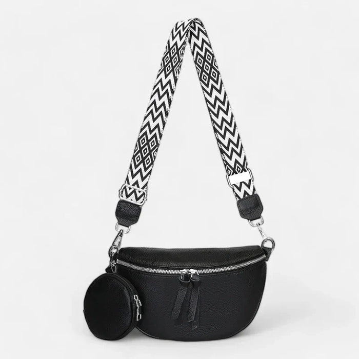 Sac Banane en Cuir à Bandoulière avec Porte-Monnaie | CAMILLA