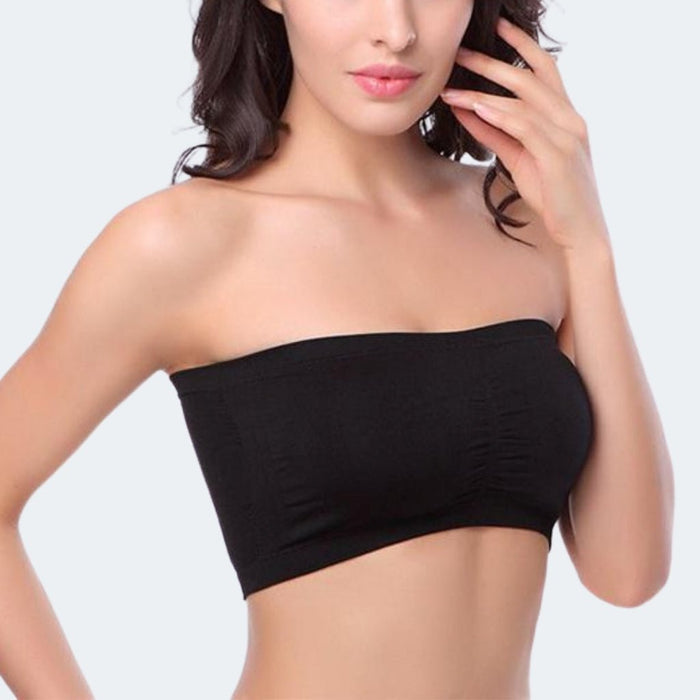 Women's Strapless Bandeau Bra Seamless Wireless